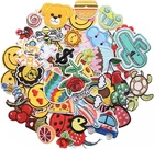 60 Pcs Random Assorted Styles Embroidered Iron on Patches for Clothes, DIY Craft