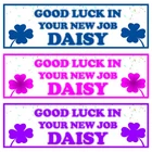 Personalised Good Luck New Job Banner - 2 Custom Farewell Party Decorations