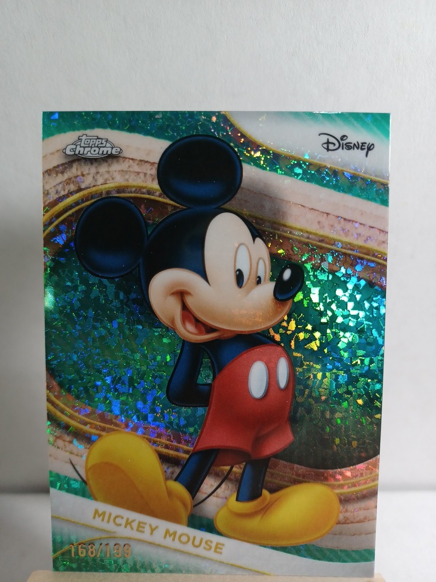 Topps Chrome disney ミッキーマウス mini diamond 2025 Topps Chrome Disney 1 Mickey Mouse Aqua Mini Diamond