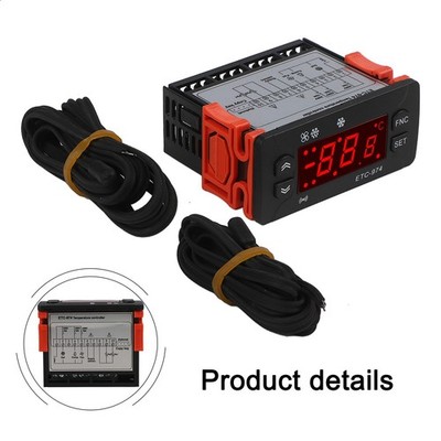 Digital Temperature Controller Accuracy ??0.5??C Display Resolution 1??C/0.1??C
