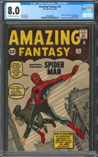Amazing Fantasy #15 CGC 8.0 Marvel Comics 1962 1st Appearance of Spider-Man