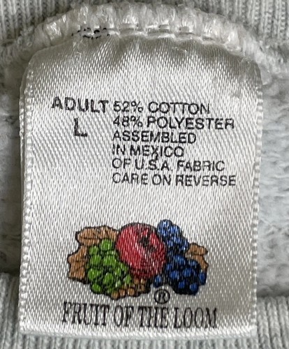 Felpa grafica Maine Moose grigia Fruit Of The Loom Berg design vintage anni 90 - Foto 14 di 17