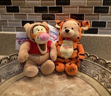 Vintage Disney Winnie the Pooh Tigger Bean Bag Plush Costume Set 8 Inch NWT
