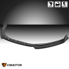 Fits 2017-2018 Hyundai Elantra SE Black 3PC Front Bumper Lip Splitter Spoiler