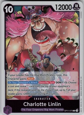 Charlotte Linlin Holo OP11-073 A Fist of Divine Speed One Piece