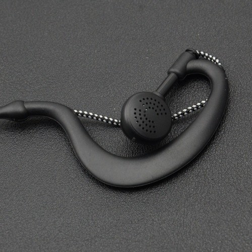 Microphone Casque Écouteur 2 Broches pour Radio Sécurité Talkie Walkie, Haut W2999 - Photo 2/10