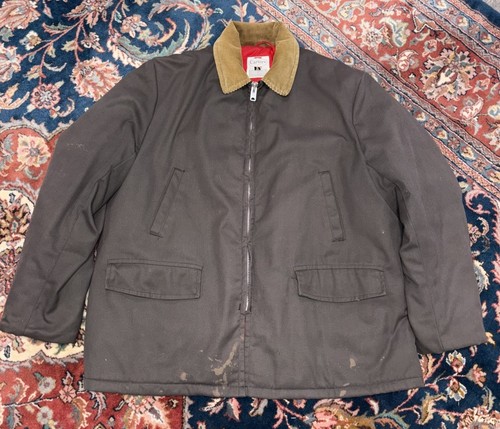 Vintage Carter’s Canvas Barn Coat Size 48 Quilt-Lined Insulated Chore Jacket USA
