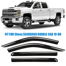 Rain Guards Vent Visors Shade For Chevrolet Silverado 1500 Crew Cab 2019-2026