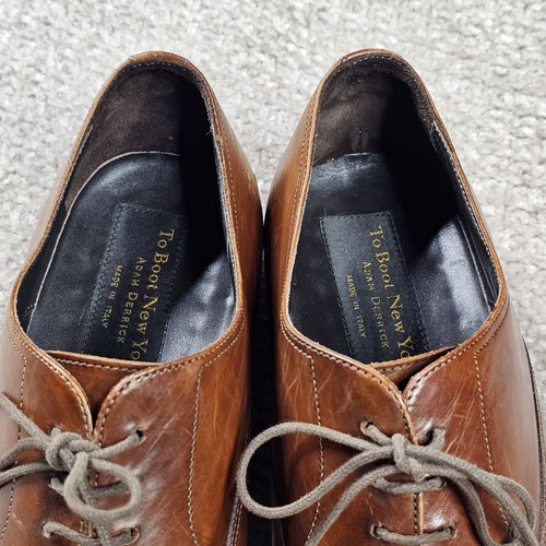 Chaussures Oxford Homme To Boot New York – Cuir Noir, Taille 10.5, Fabrication Italienne, Occasion Très Bon état
