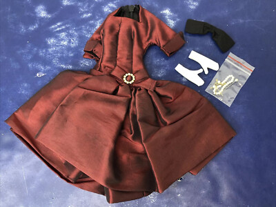 16  Outfit Sized For Tonner Gene Doll Radio Day Party Belle Red Dress tt129
