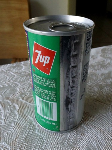 Pennsylvania 7-UP SODA FEHLER DOSE * ZUGLASCHEN BEIDE ENDEN NIE GEÖFFNET ODER GEFÜLLT - Bild 4 von 6