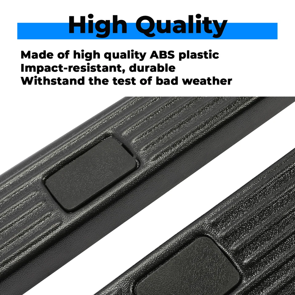 For 02-16 Ford F250 F350 Super Duty 8.0' Bed Side Rail Top Molding Covers LH+RH Foto 4 de 4
