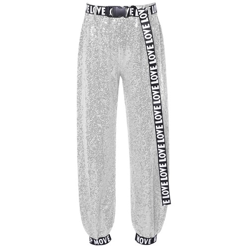 Kids Girls Outfit Metallic Set Vest Suit Hip Hop Practice Jazz Irregular Hem - Picture 58 of 59