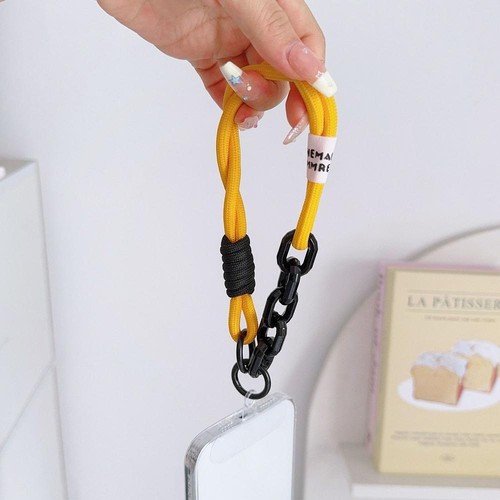 Cuerda colgante para teléfono móvil cuerda tejida muñeca cordón taza de agua ventilador correa corta - Imagen 9 de 15