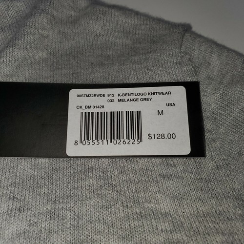 Diesel Para Hombre M K-Bentilogo Prendas de Tejido Ligero Mangas Largas Cuello en V Suéter Nuevo con Etiquetas - Imagen 10 de 10