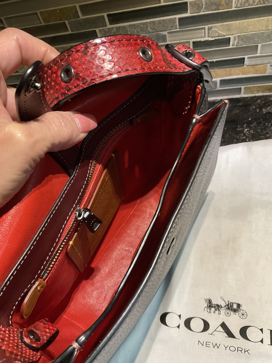 COACH ESB.1941 レザーリード Coach Leatherware EST. 1941 leather White and Gold handbag
