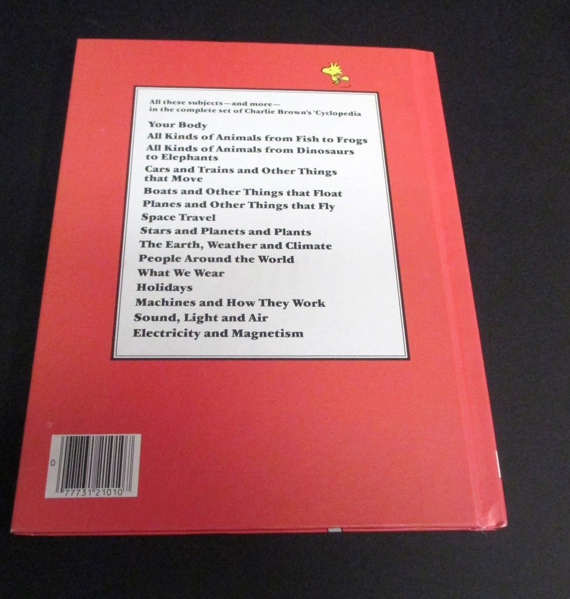 Charlie Brown's Cyclopedia 1980.1990年代 Vintage 1980 Charlie Brown Cyclopedia Hardcover Children's