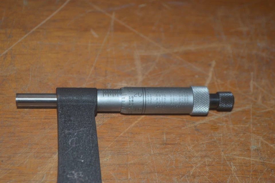 Micrómetro de freno de disco automotriz Starrett 458B 458BXRS 1-2" Foto 3 de 4