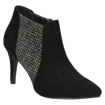 Ladies SALE Anne Michelle F50373 Microfibre Synthetic High Heel Ankle Boots