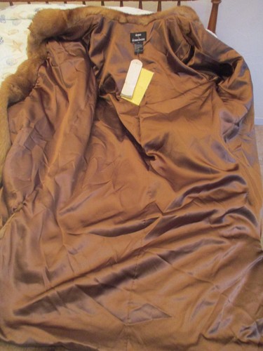 Dennis by Dennis Basso Long Hooded Faux Fur Coat Size XL NWT - Picture 8 of 12