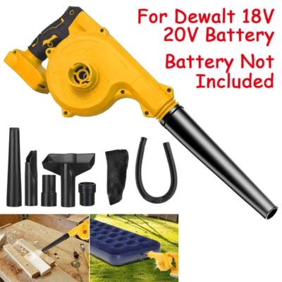 MARKENLOS 120MPH Akku Laubbläser Gebläse Sauger Bläser Staubsauger Für Dewalt 18V 20V Akku