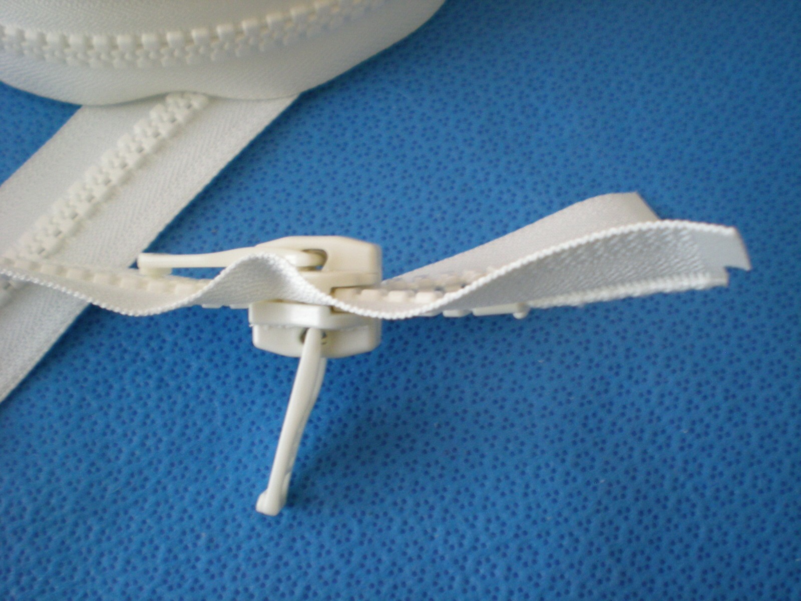 YKK 120 Inches White Marine Zipper Boat Tops, Outdoor,Canvas. Heavy