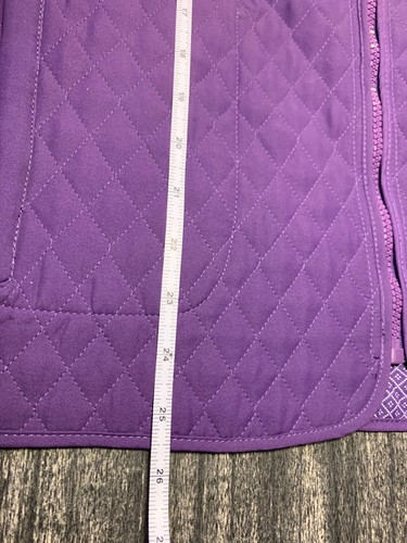 New - Bill Blass Port Reversible Coat "Powerful Purple" Cotton Size Large - Picture 19 of 19