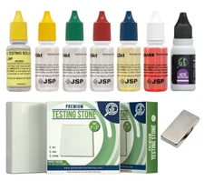 GOLD SILVER Jewelry Acid Tester Kit 9k 10k 14k Silver Testing Magnet