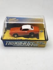 Pontiac GTO Orange White Top slot car Johnny Lightning ThunderJet 500 NIB