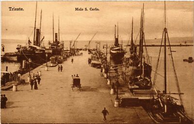 CPA AK TRIESTE Molo S. Carlo ITALIEN (397347)