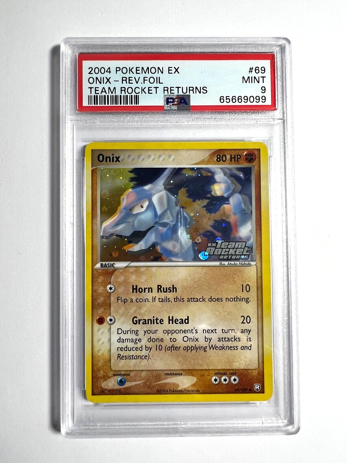 Pokemon ONIX 036/078 - Pokemon GO - Rev Holo - - MINT