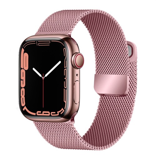 Banda de bucle Milanese para Apple Watch 7 6 5 SE correa de acero inoxidable iwatch 44 45 mm - Imagen 20 de 28