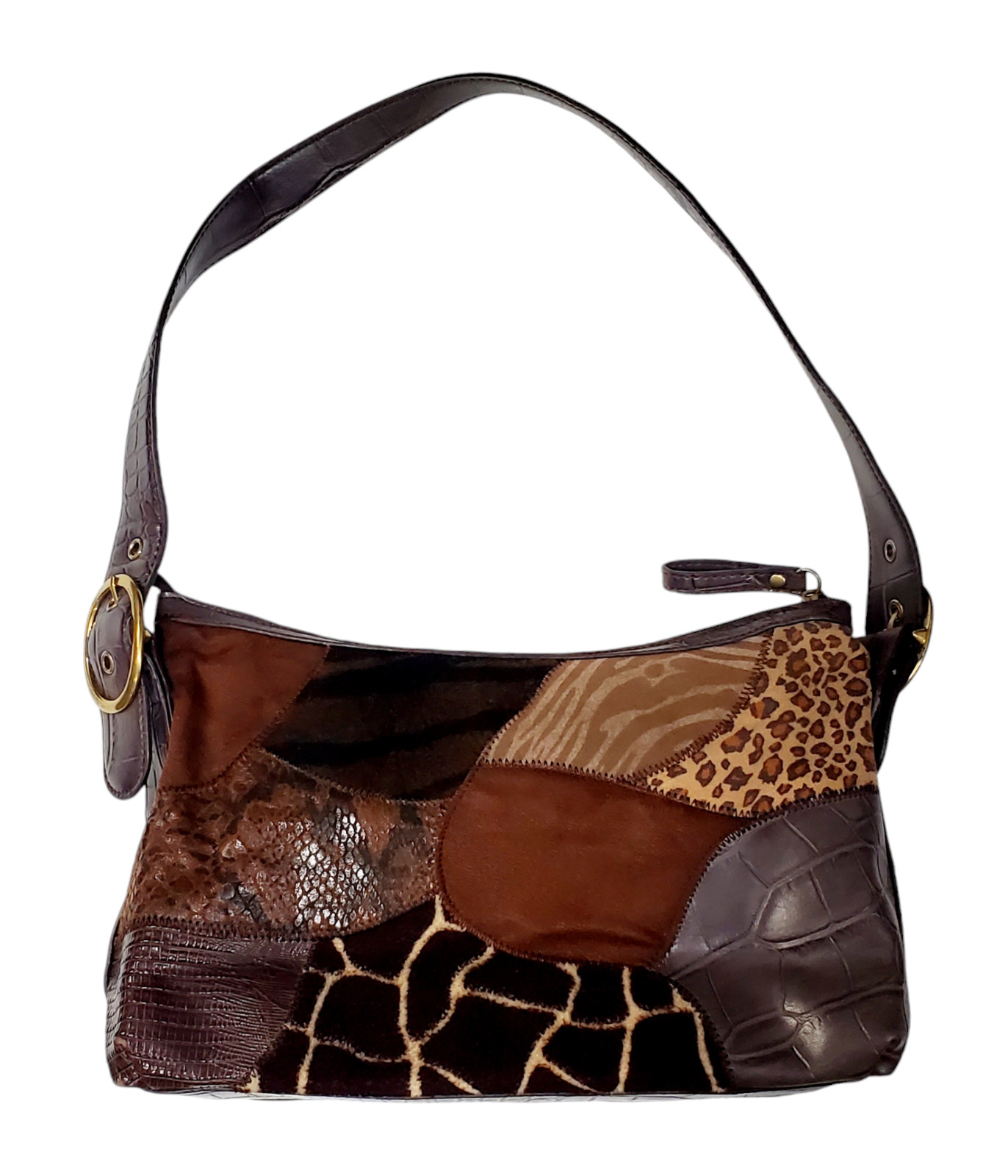 RELIC Purse/Handbag Patchwork Single Strap - Brown - image 1