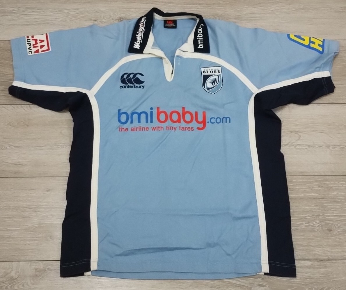Cardiff Blues Rugby Home Shirt 2006/2007 - Canterbury Small