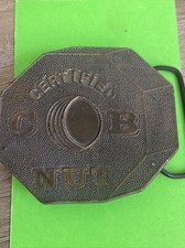 Vintage 1976 Certified CB Nut Limited Edition Brass Belt Buckle Ham Radio Guys