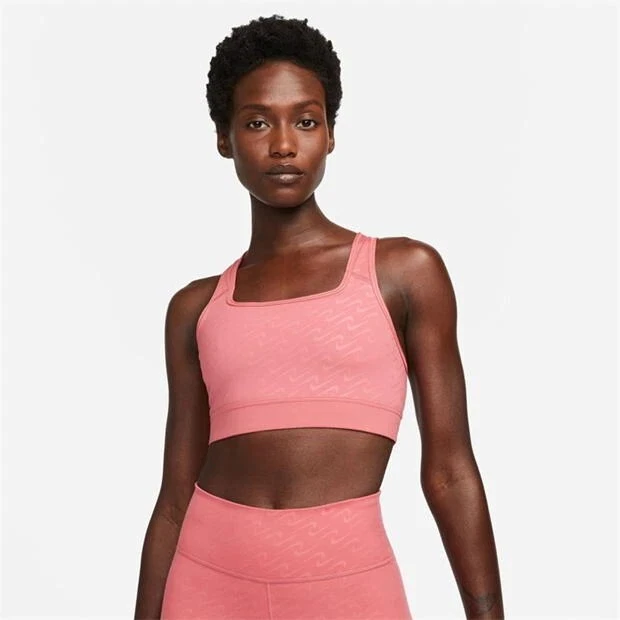 NIKE Swoosh Dri fit Icon Clash Pink Sports Bra Size 12/ Medium New With  Tags