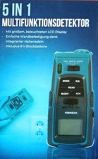 Multifunktionsdetektor 5in1 Ortungsgerät Detektor Messgerät Strom Entfernung NEU