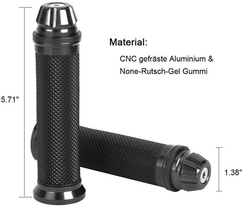 7/8'' 1" Motorcycle Handle Bar Gel Hand Grips For Kawasaki Ninja 500R 600R 650 - Picture 4 of 8