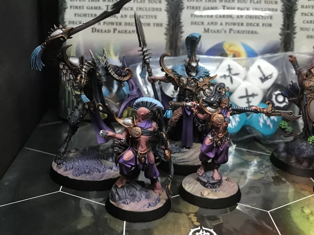 Warhammer Underworlds: Direchasm painted pack AoS Slaanesh Lumineth  Realm-lords