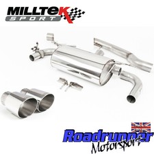 Milltek BMW M140i 3&5 Door GPF Back Exhaust RACE Non Res Polish 2019on SSXBM1106