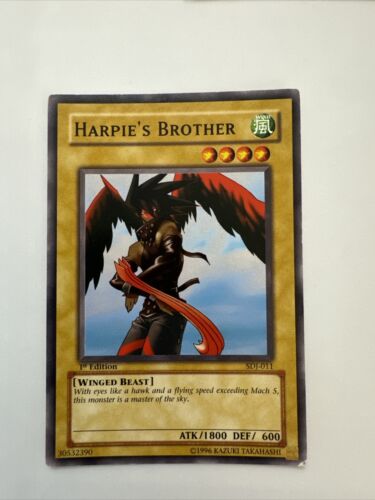 Yu-Gi-Oh! TCG Harpie's Brother Pharaoh's Servant SDJ-011 1st Edition - Picture 1 of 5