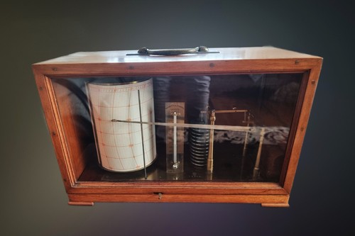 Barograph Negretti & Zambra Richard Freres Paris circa 1885 new
