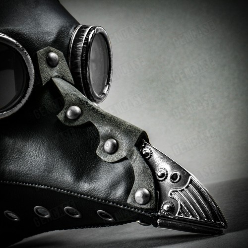 Plague Doctor Steampunk Long BirdNose Halloween Adult Cosplay Costume Party Mask - Picture 22 of 138
