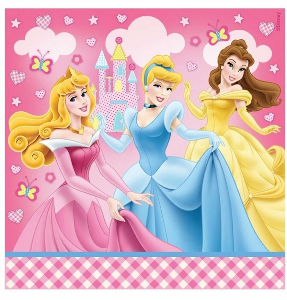 Paquete de fiesta de 40 piezas Princesas Disney (8 platos 8 tazas 8 bolsas de botín 16 servilletas) Foto 4 de 4