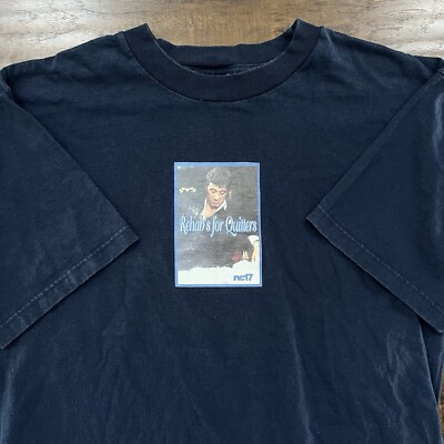 Vintage Nc17 Scarface Mens L T-Shirt Serial Killer Pornstar