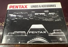 Pentax Camera Lenses and Accessories Instruction Manual Booklet