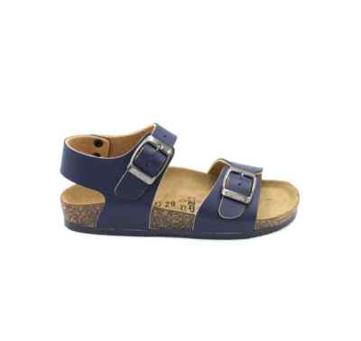 BioChic Kinder Sandalen Anatomisches Fußbett Leder Jungen Jungen Jungen Blau
