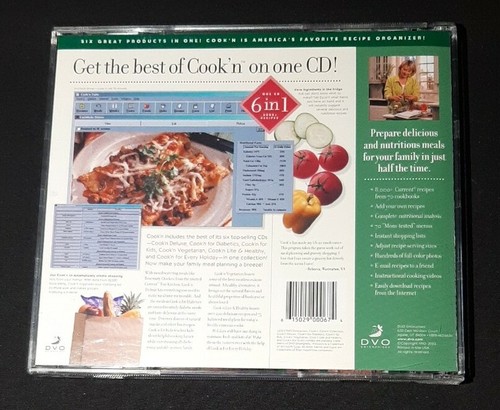 Cook'n Collection computer CD rom 2002 DVO 6 in 1 8000+ recipes - Picture 3 of 3