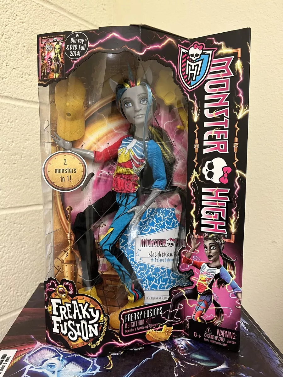 Monster High FREAKY FUSION Doll NEIGHTHAN ROT Hybrid Unicorn Zombie Boy NEW  RARE 887961011982