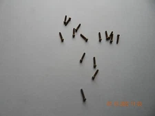 BRASS FILLISTER HEAD SLOTTED MACHINE SCREW. 3/48 x 1/2" , 15 PCS. NEW